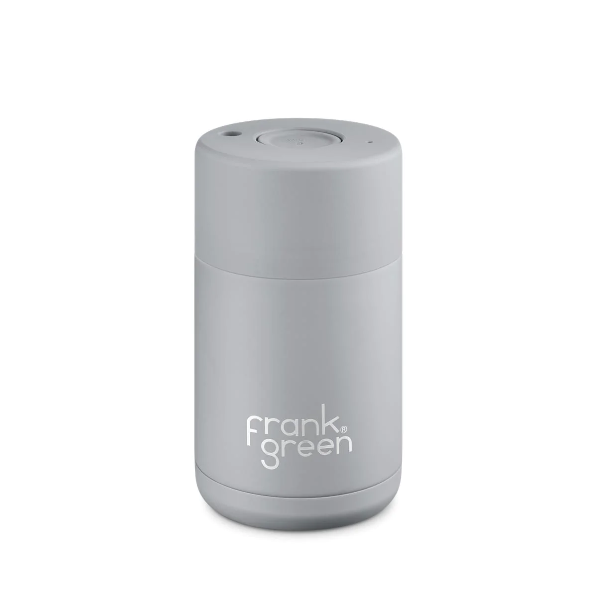 10oz Harbor Mist Stainless Steel Ceramic Reusable Cup with Push Frank Green But