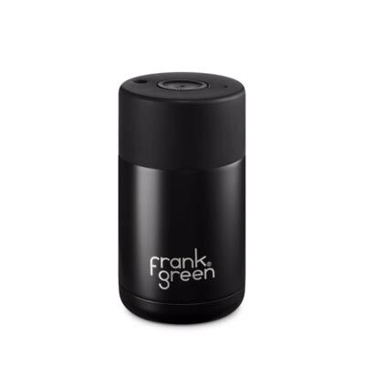 10oz Midnight Stainless Steel Ceramic Reusable Cup with Push Button Lid 