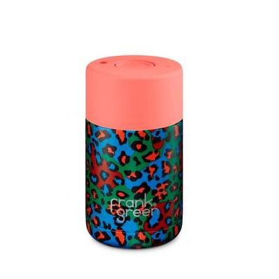 10oz Reef Stainless Steel Reusable Cup with Push Button Lid 