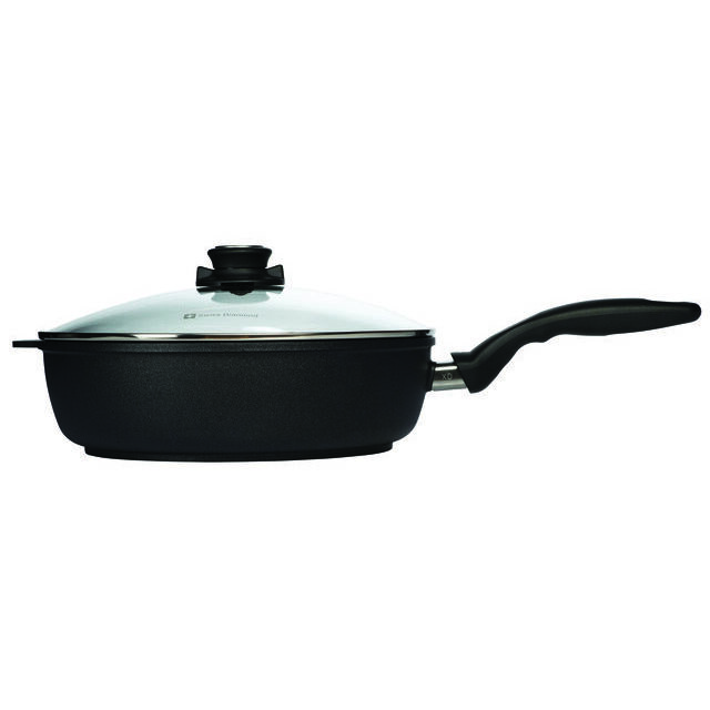 28CM X 75CM 42L DEEP SAUTe PAN + GLASS VENTED LID SD XD Induction