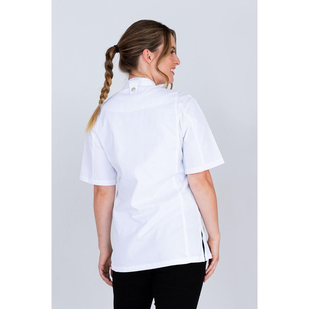 Alex Zipper Jacket White W/White Mesh Xlarge | Chefs Essentials