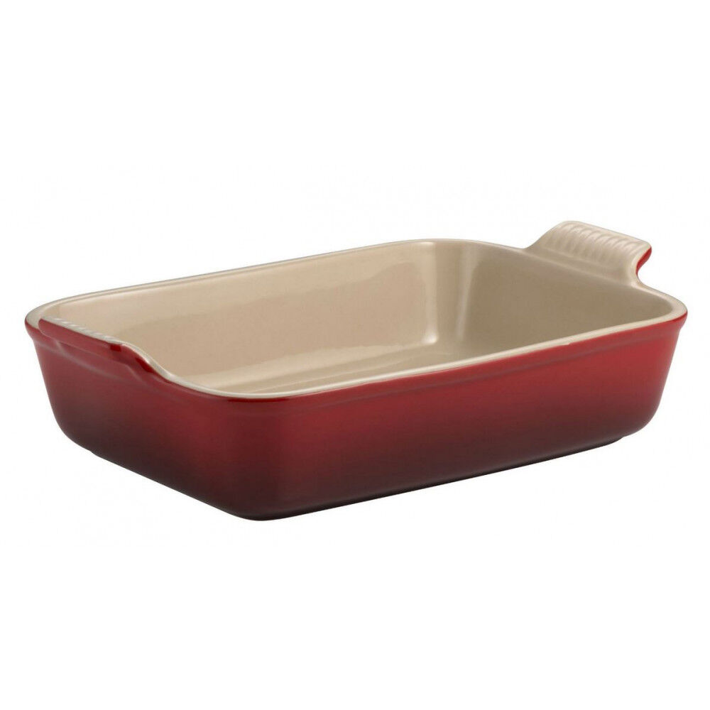 Heritage Deep Rect Dish 26cm Cerise