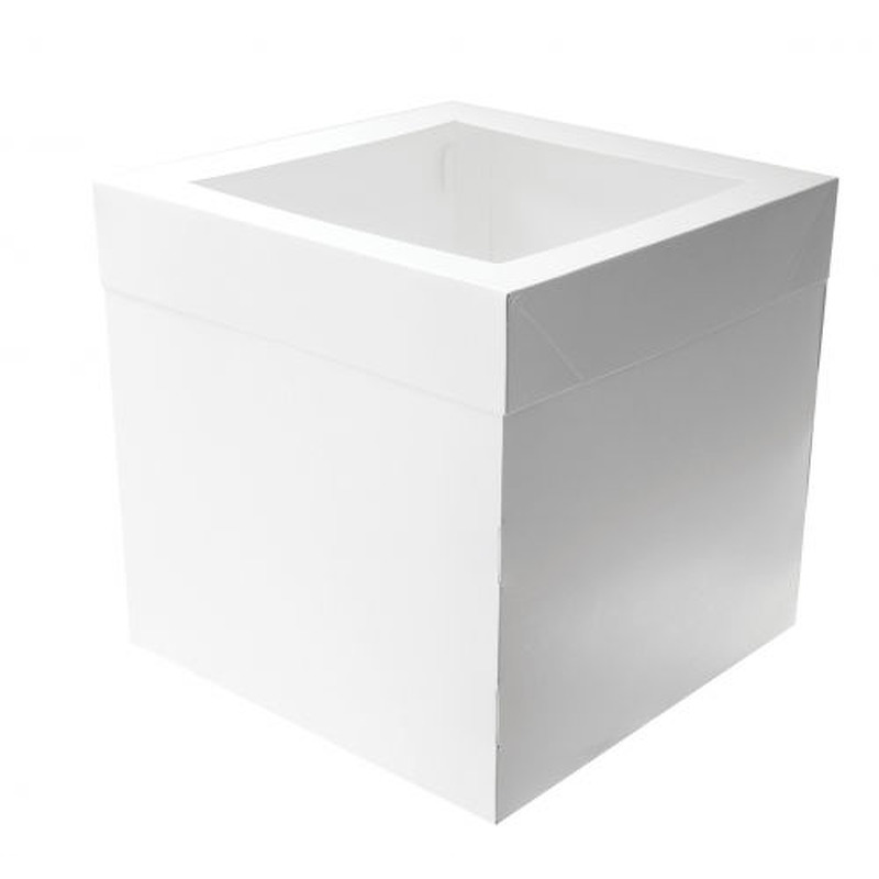 Mondo White Cake Box 12in Tall Square 14in x 14in
