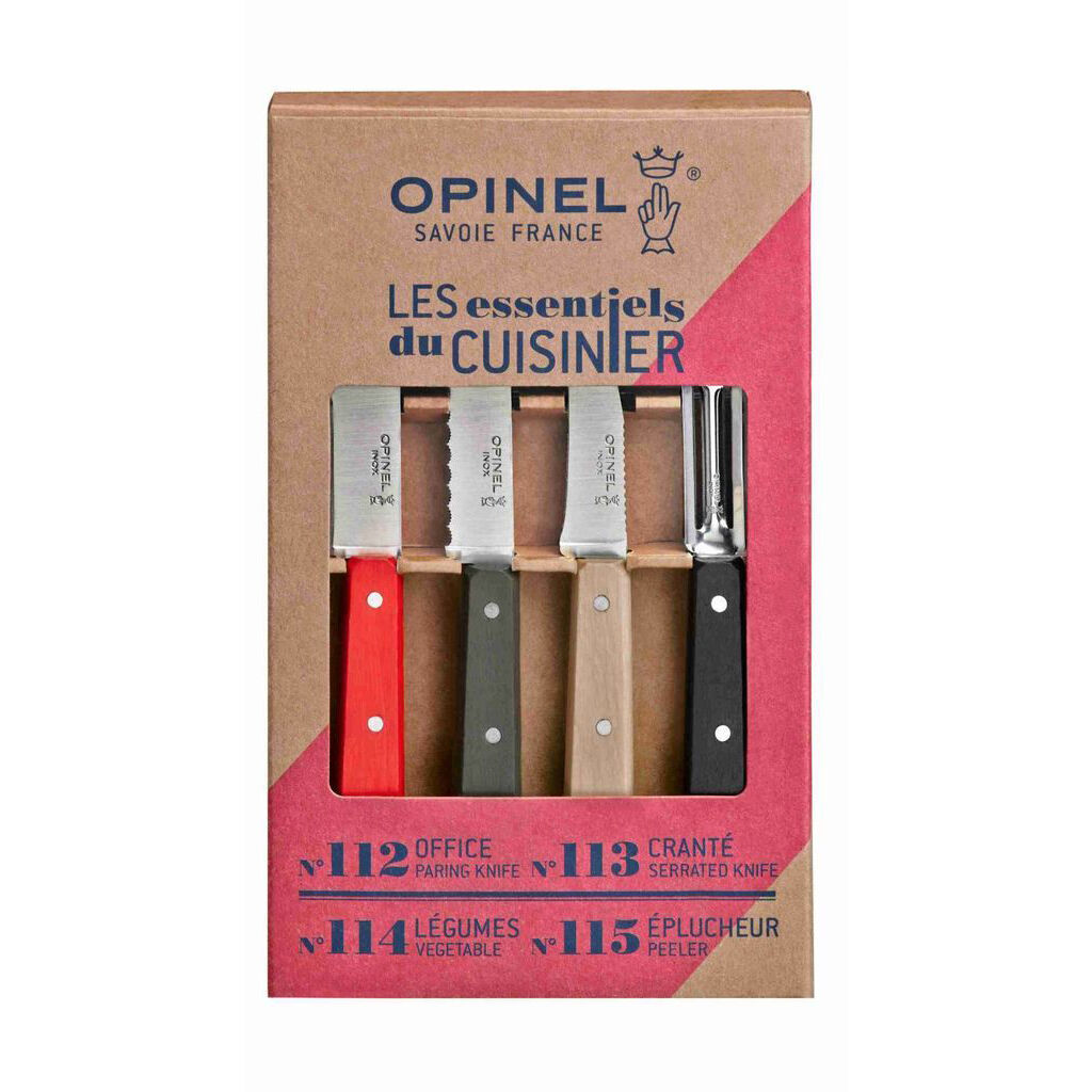 Opinel Kitchen Essentials Set Coloured