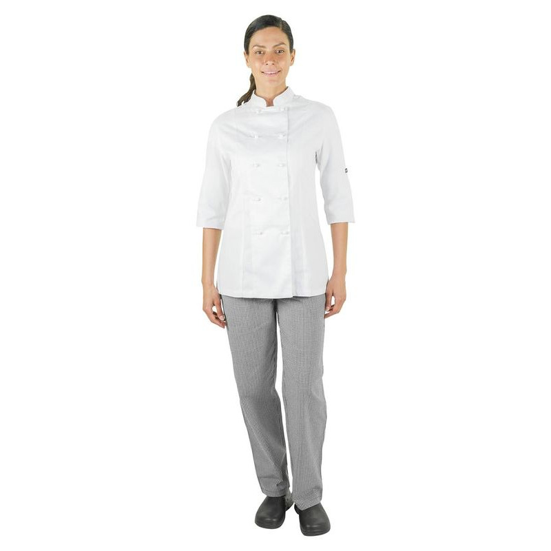 PRO LADIES WHITE JACKET SMALL SIZE10 SHORT SL