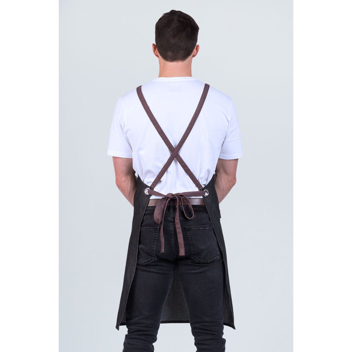 Prochef Bib Apron with Pocket GreyWine 70 x 86 cm