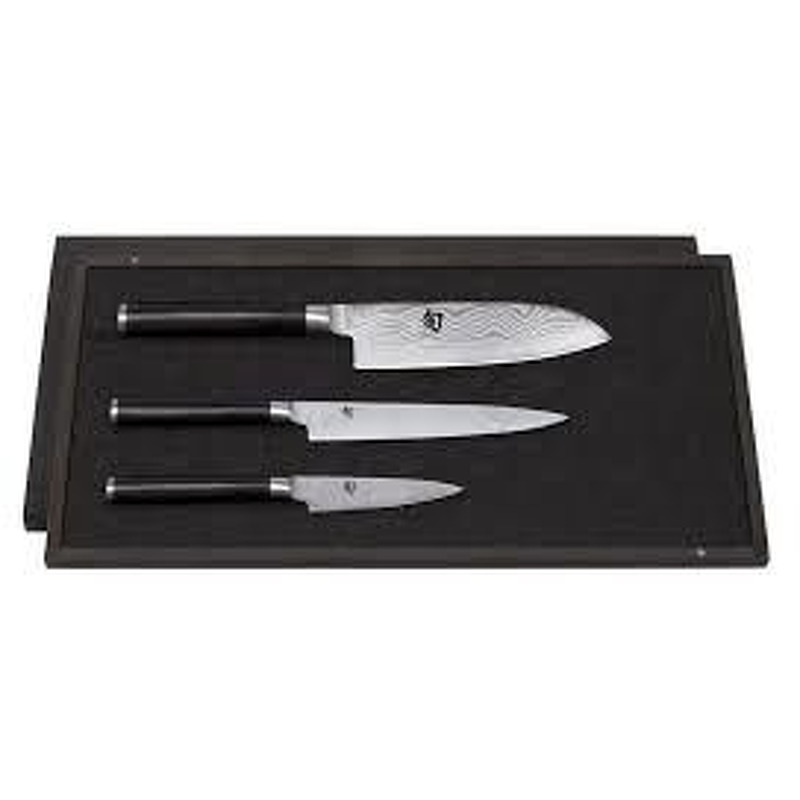 Shun 3 Piece Set 700 701 702 with Santoko