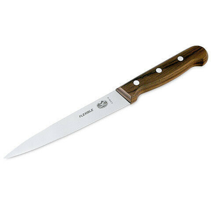 VIC Filleting Knife 16cm Flexible Blade   Rosewood