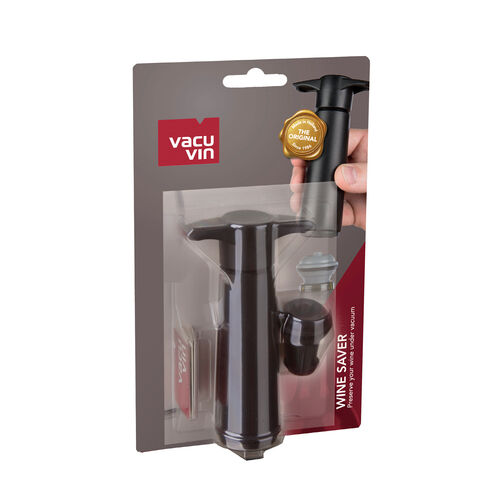 Wine Saver Pack Black  1 Pump 1 Wine Stopper