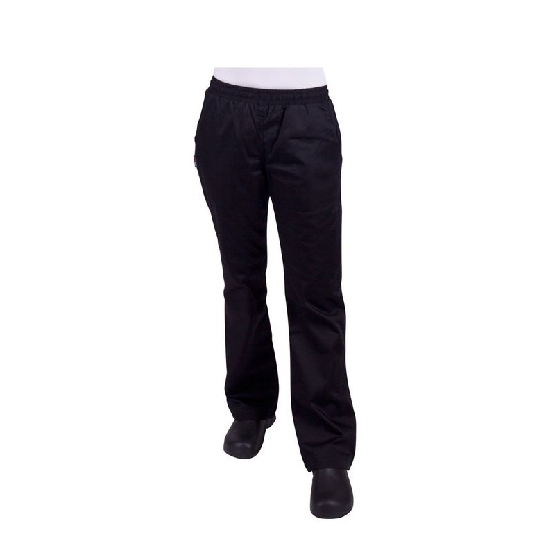 Womens Chef Pants Black Size 14 PolyCotton