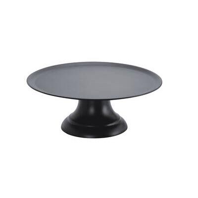  Cake Plate WStand Black Poly-carbonate 239mm