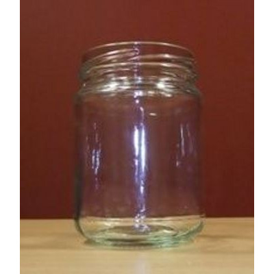 250ml CLEAR ROUND JAR GLASS   63mm TWISTFINISH