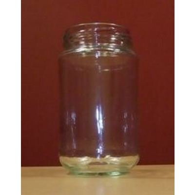 375ml CLEAR ROUND JAR GLASS   63mm TWISTFINISH