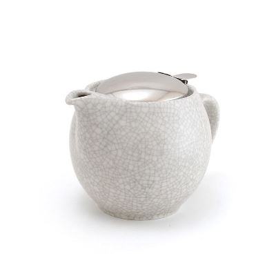 450ml  Crackle White/Grey Teapot