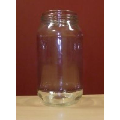 500ml CLEAR ROUND JAR GLASS   63mm TWISTFINISH