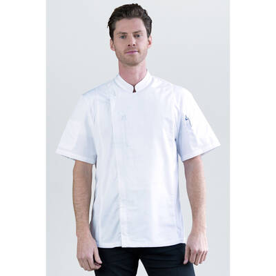 Alex  Zipper Jacket White  W/White Mesh 2xl