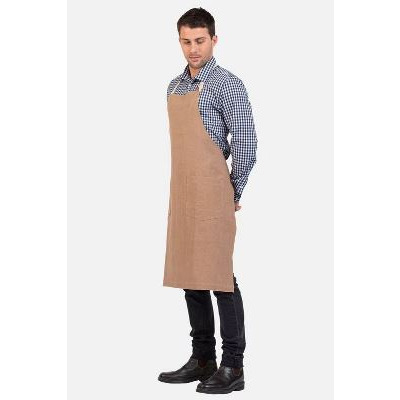 AVA LINEN BIB COFFEE