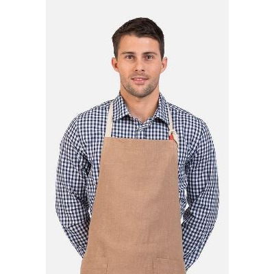 AVA LINEN BIB COFFEE