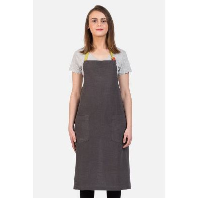 AVA LINEN BIB SLATE