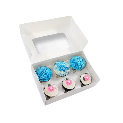 BOX CUPCAKE 6CAVITY + INSERT