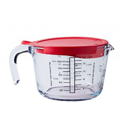 Borosilicate Measuring Jug 1L With lid 