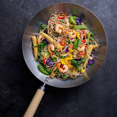 CARBON STEEL WOK 30CM