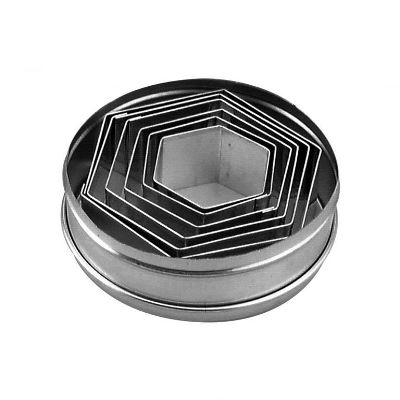 Cutter Set-Hexagon 6pc Tin Steel