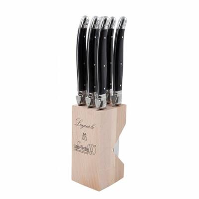 Debutant 6Pce Serrated Knife Set Black