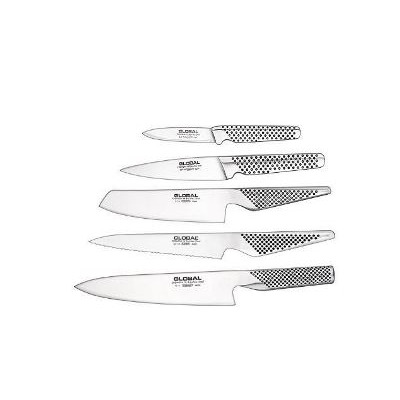 GLOBAL KATANA 6PC SS KNIFE BLOCK