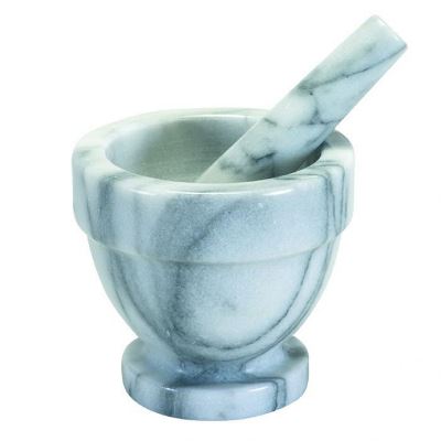 Grey Marble Mortar & Pestle 12cm