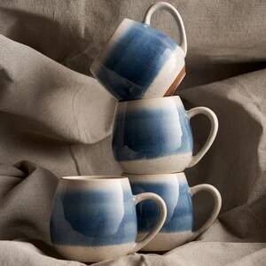 Hug Me Mug- 4pk Light Blue Mediterranean