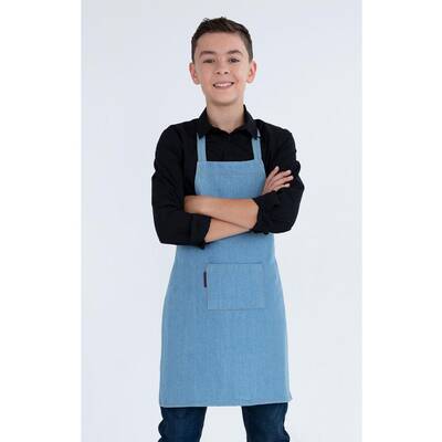 KIDS Apron chambray denim