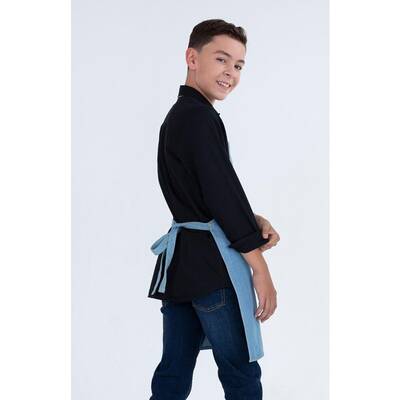 KIDS Apron chambray denim