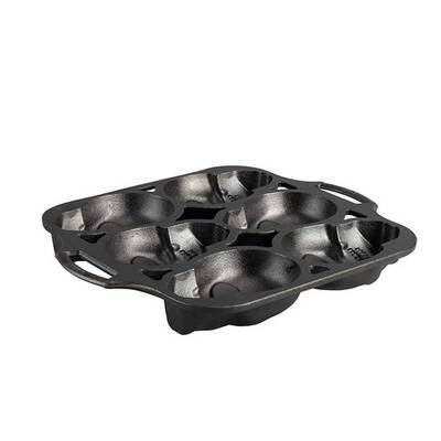 Lodge Cast iron Skull mini Cake Pan