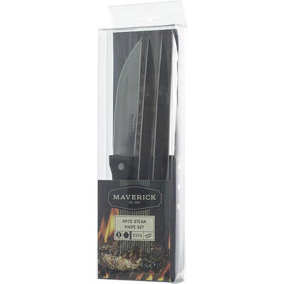 MV 4Pce Steak Knife Set 25cm