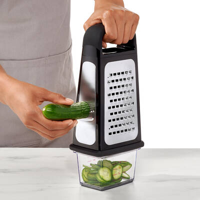 OXO GG BOX GRATER W REMOVEABLE ZESTER