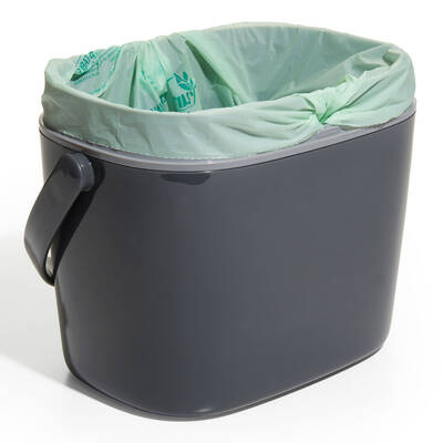 OXO GG EASY-CLEAN COMPOST BIN CHARCOAL