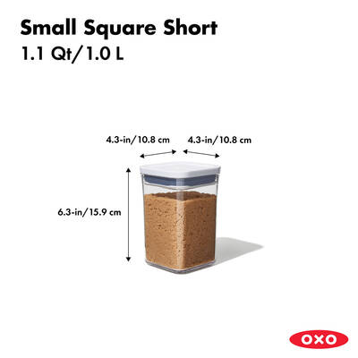OXO GG POP 20 SMALL SQUARE SHORT - 1L