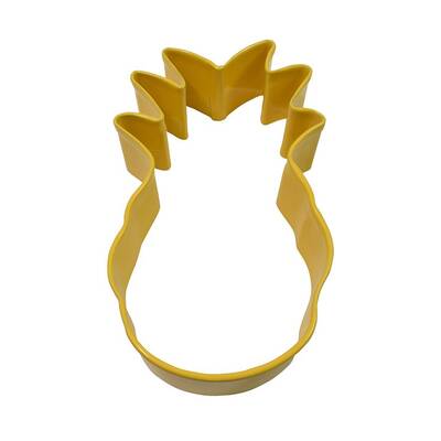 Pineapple Cookie Cutter 9cm Yellow