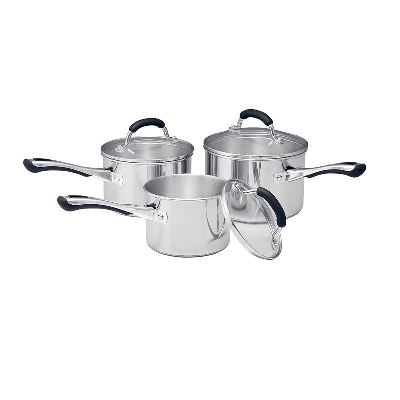 S/S 3 Pce Set 14/16/18cm Saucepans