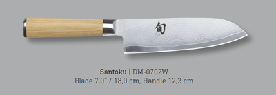 SHUN Classic White Santoku 18CM