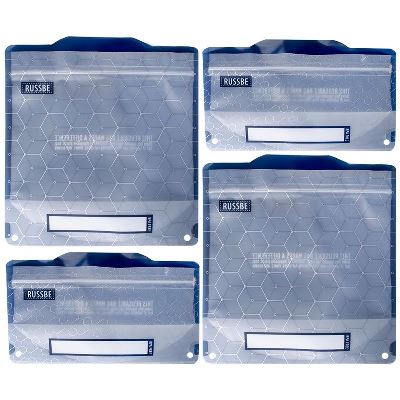 SNACK  SANDWICH BAG SET METTALIC HEX
