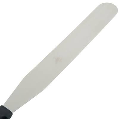 SPATULA STRAIGHT 30cm BLACK PLASTIC HDL KH