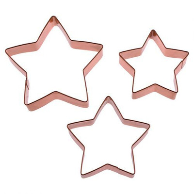 Star Cutter Set 3 copper Plated