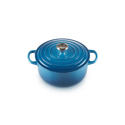 Signt Rnd Cass 22cm MarBlue Le Creuset