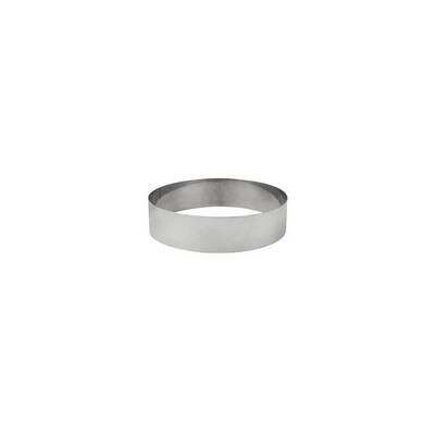 Tart Ring 120 x 45mm 18/10 Stainless Steel