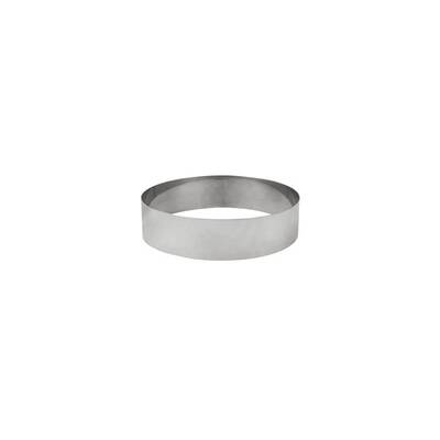 Tart Ring 180 x 45mm 18/10 Stainless Steel