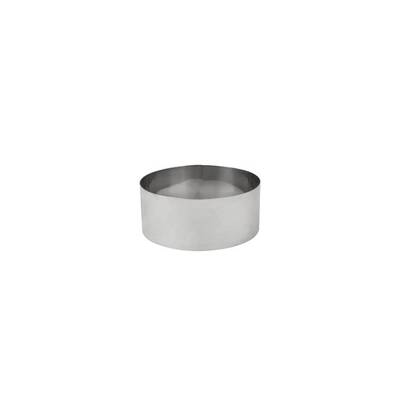 Tart Ring  200 x 60mm 18/10 Stainless Steel