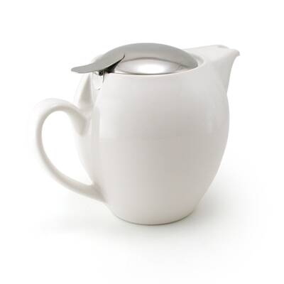 Tea Pot 580ml White Porcelain