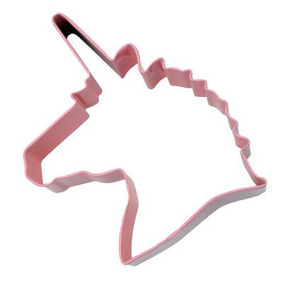Unicorn Head Cutter 12cm Pink